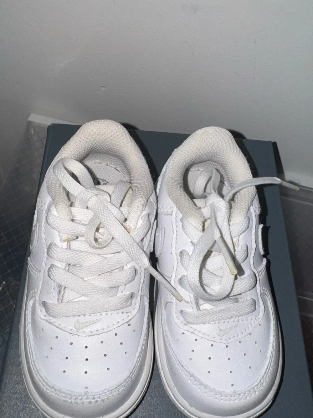 Nike Kids White Low-Top Lace-Up Sneakers